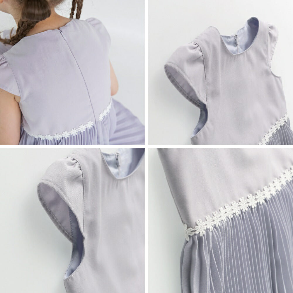 日本童裝 Branshes 百摺下擺連身裙 110-130cm 女童款 DRESSES 面試/宴會/表演