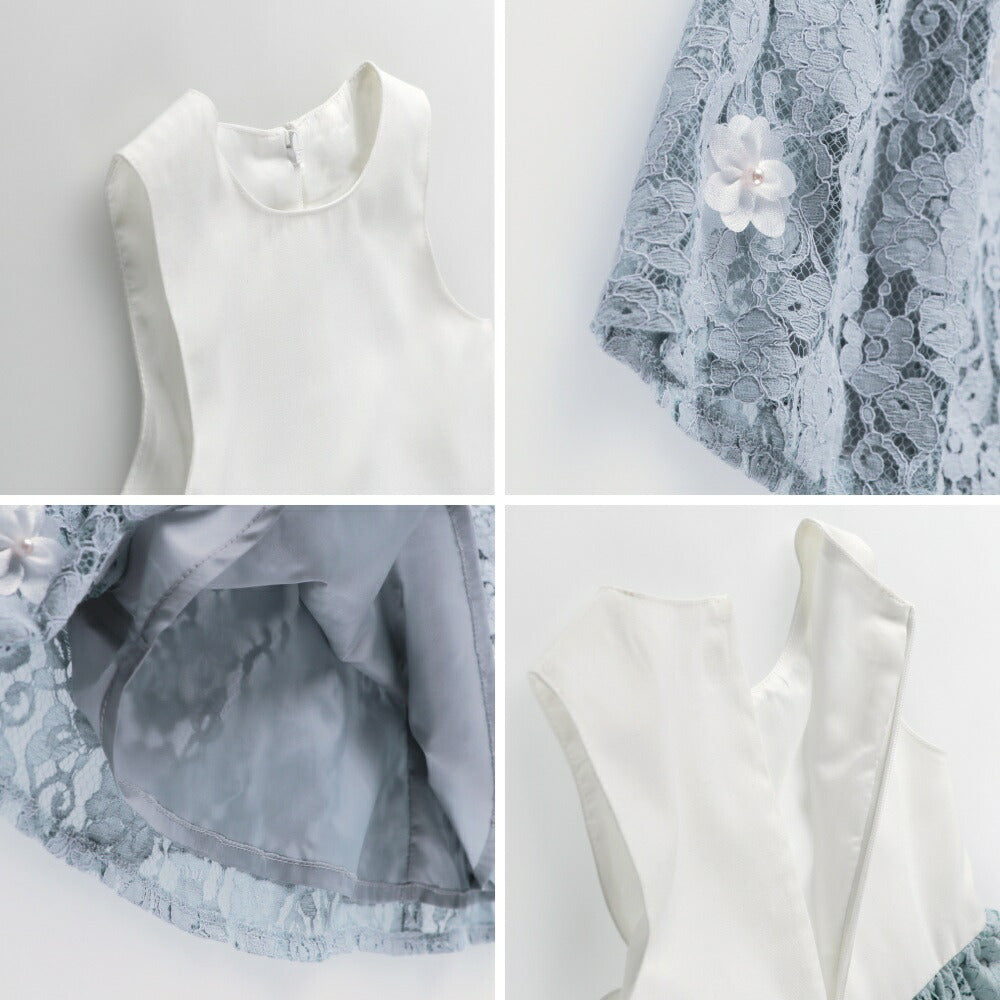 日本童裝 Branshes 蕾絲花瓣連身裙 110-130cm 女童款 DRESSES 面試/宴會/表演