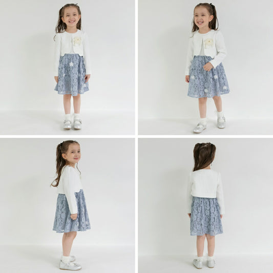 日本童裝 Branshes 禮服三件套裝 110-130cm 女童款 OUTERWEAR DRESSES  面試/宴會/表演