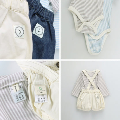 日本童裝 Branshes 吊帶連衣兩件套裝 70-80cm 男童款 初生嬰兒 冬季 Jumpsuit