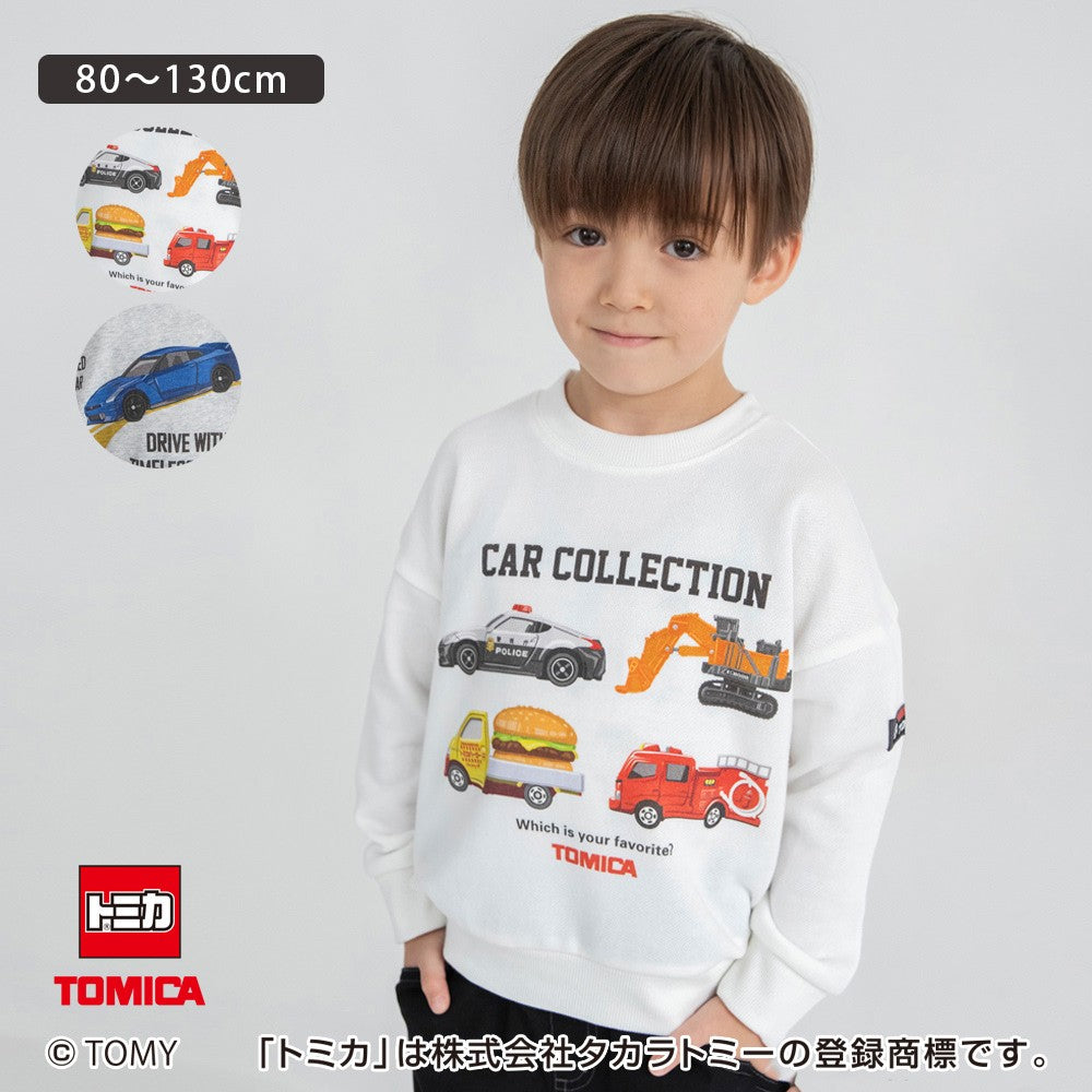 日本童裝 Branshes x TOMICA 印花衛衣 80-130cm 男童款 冬季 TOPS