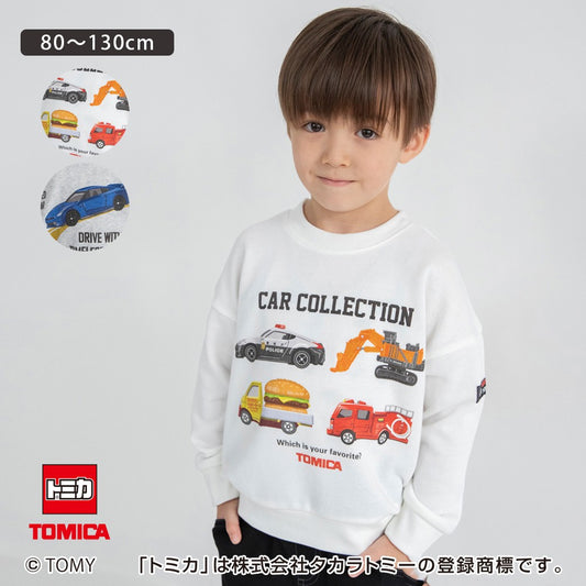 日本童裝 Branshes x TOMICA 印花衛衣 80-130cm 男童款 冬季 TOPS