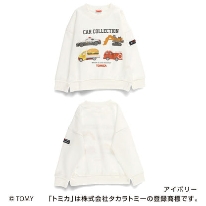 日本童裝 Branshes x TOMICA 印花衛衣 80-130cm 男童款 冬季 TOPS