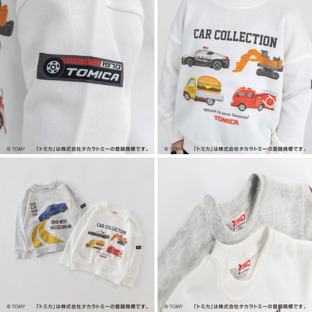 日本童裝 Branshes x TOMICA 印花衛衣 80-130cm 男童款 冬季 TOPS