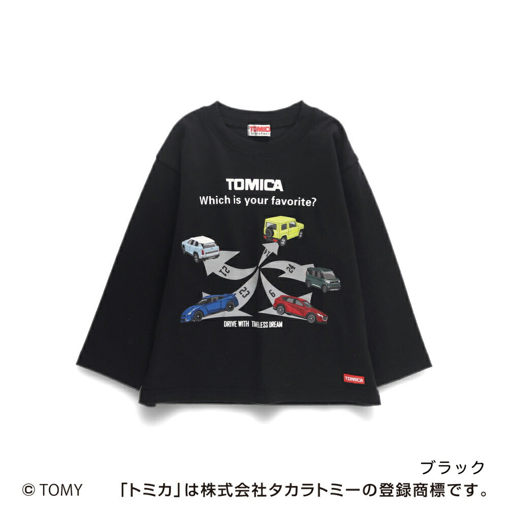 日本童裝 Branshes x TOMICA 印花衛衣 80-130cm 男童款 冬季 TOPS