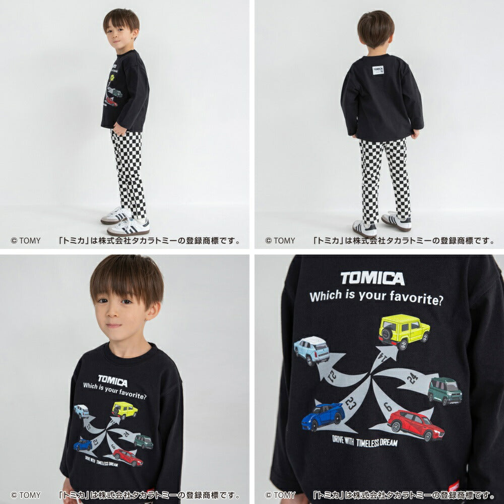 日本童裝 Branshes x TOMICA 印花衛衣 80-130cm 男童款 冬季 TOPS