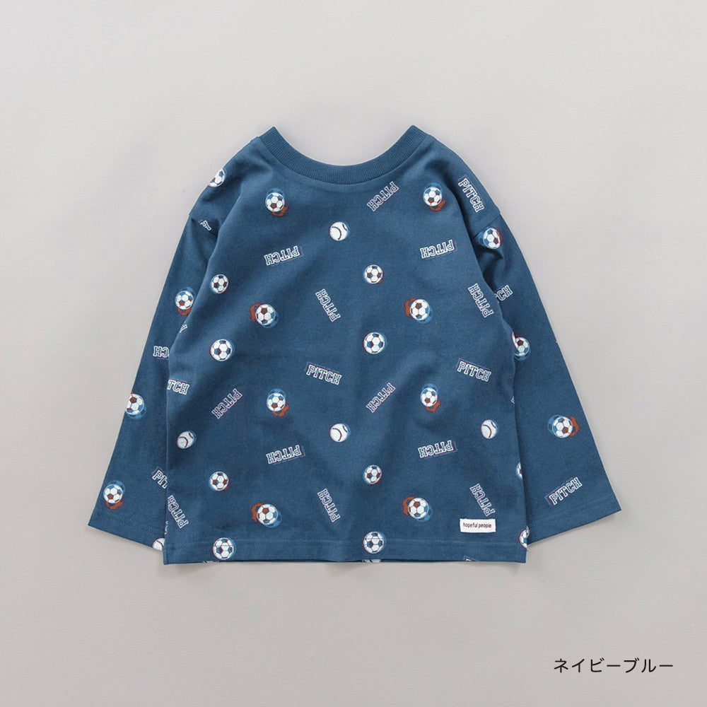 日本童裝 Branshes 印花上衣 80-130cm 男童款 冬季 TOPS