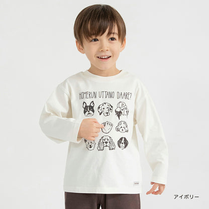 日本童裝 Branshes 印花上衣 80-130cm 男童款 冬季 TOPS