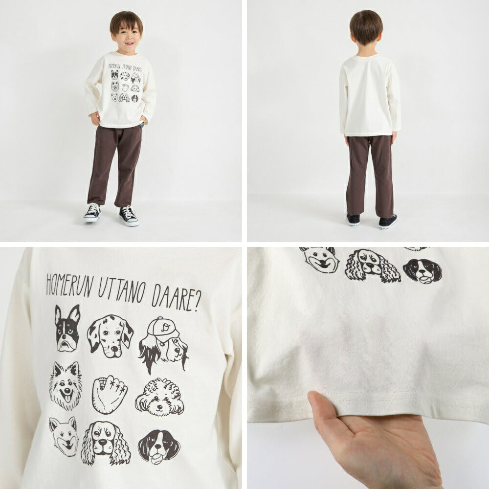 日本童裝 Branshes 印花上衣 80-130cm 男童款 冬季 TOPS