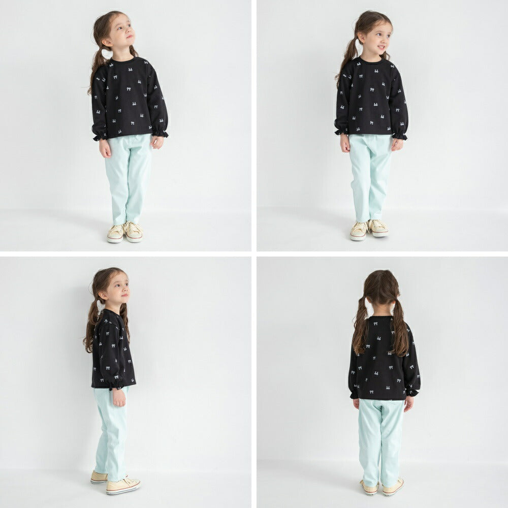 日本童裝 Branshes 長袖上衣 80-130cm 女童款 冬季 TOPS