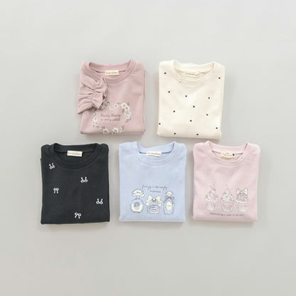 日本童裝 Branshes 長袖上衣 80-130cm 女童款 冬季 TOPS