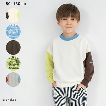 日本童裝 Branshes 印花衛衣 80-130cm 男童款 冬季 TOPS