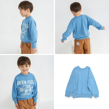 日本童裝 Branshes 印花衛衣 80-130cm 男童款 冬季 TOPS