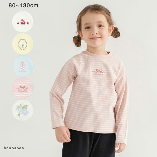 日本童裝 Branshes 印花上衣 80-130cm 女童款 冬季 TOPS
