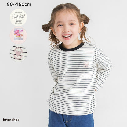 日本童裝 Branshes 印花上衣 80-150cm 女童款 冬季 TOPS