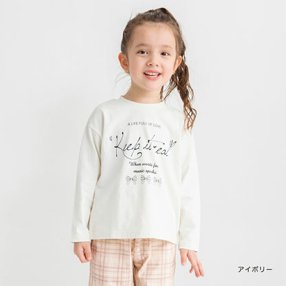 日本童裝 Branshes 印花上衣 80-150cm 女童款 冬季 TOPS