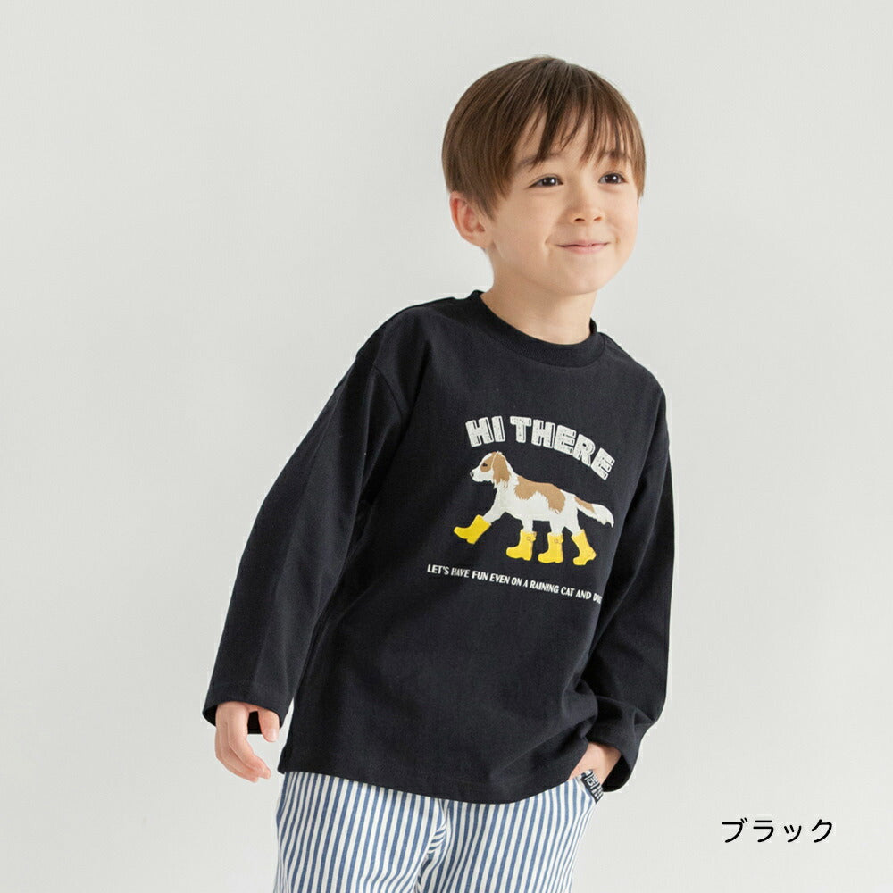 日本童裝 Branshes 印花上衣 80-150cm 男童款 冬季 TOPS 聖誕紅/新年紅