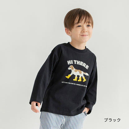 日本童裝 Branshes 印花上衣 80-150cm 男童款 冬季 TOPS 聖誕紅/新年紅