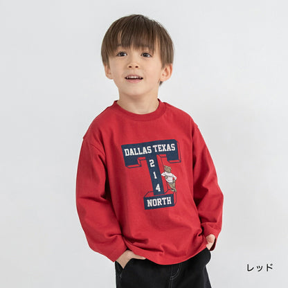 日本童裝 Branshes 印花上衣 80-150cm 男童款 冬季 TOPS 聖誕紅/新年紅