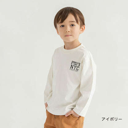 日本童裝 Branshes 印花上衣 80-150cm 男童款 冬季 TOPS 聖誕紅/新年紅