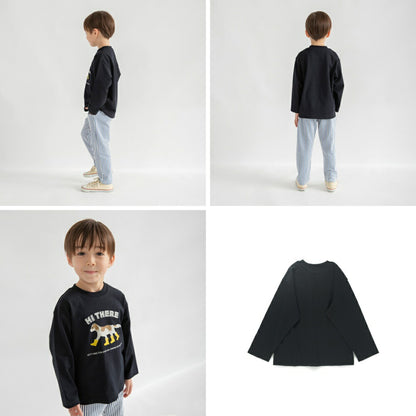 日本童裝 Branshes 印花上衣 80-150cm 男童款 冬季 TOPS 聖誕紅/新年紅