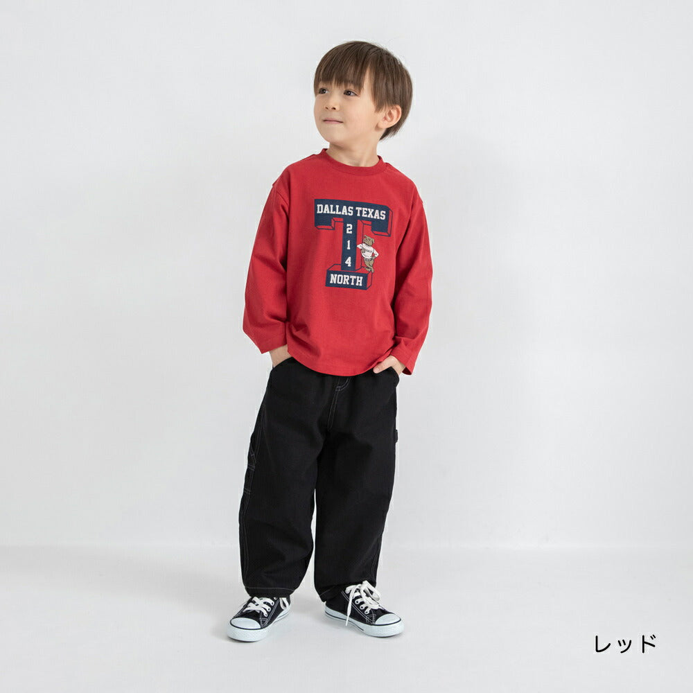 日本童裝 Branshes 印花上衣 80-150cm 男童款 冬季 TOPS 聖誕紅/新年紅