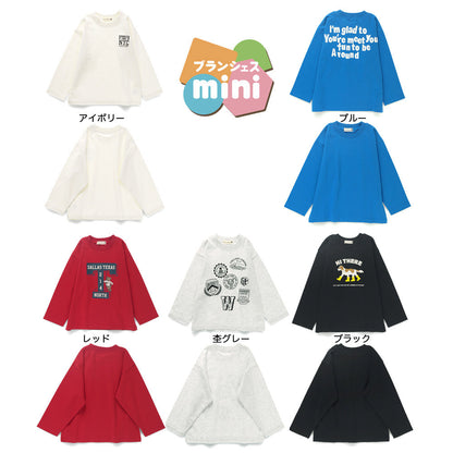 日本童裝 Branshes 印花上衣 80-150cm 男童款 冬季 TOPS 聖誕紅/新年紅