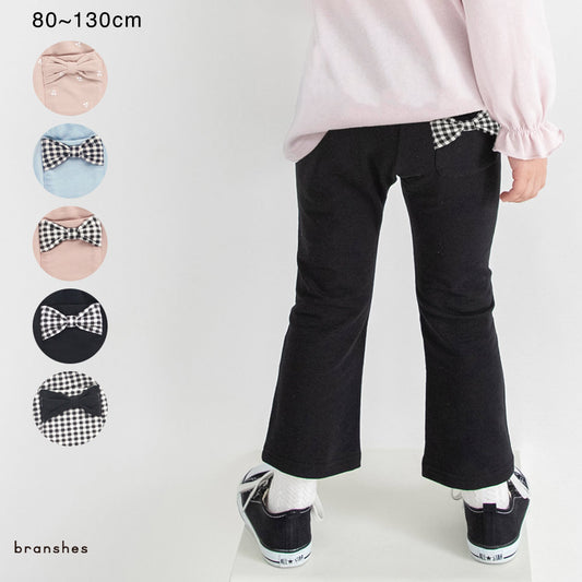 日本童裝 Branshes  緞帶口袋長褲 80-130cm 女童款 冬季 PANTS