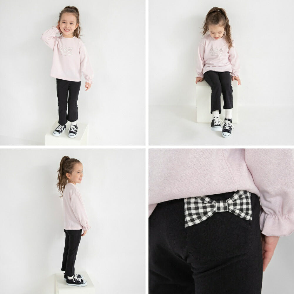 日本童裝 Branshes  緞帶口袋長褲 80-130cm 女童款 冬季 PANTS