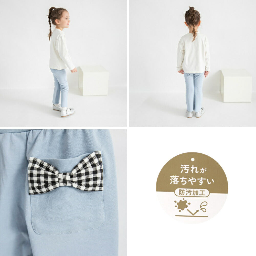 日本童裝 Branshes  緞帶口袋長褲 80-130cm 女童款 冬季 PANTS