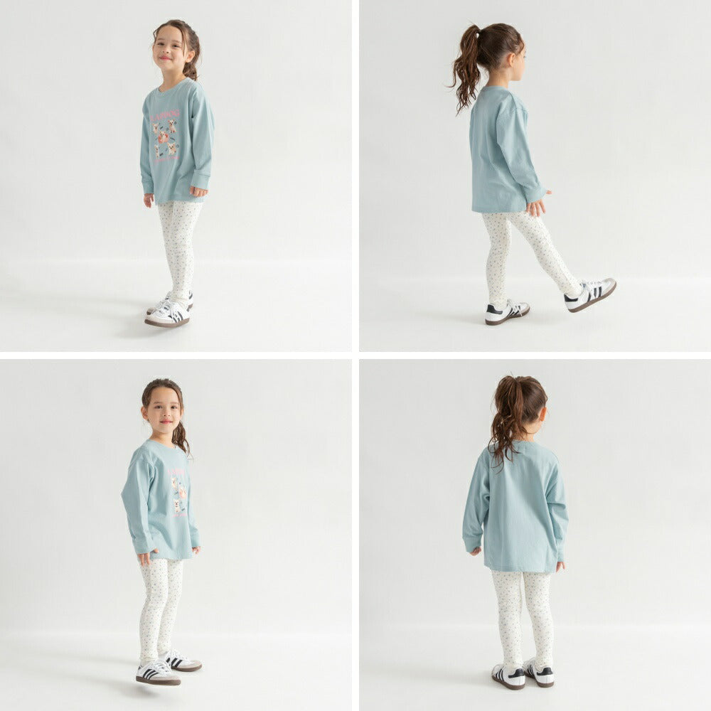 日本童裝 Branshes 緊身褲 90-140cm 女童款 冬季 PANTS