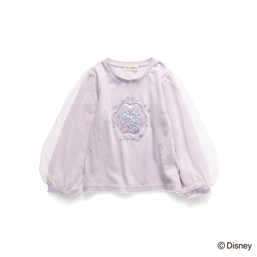 日本童裝 Branshes x Disney 網紗袖衛衣 90-130cm 女童款 春季 TOPS