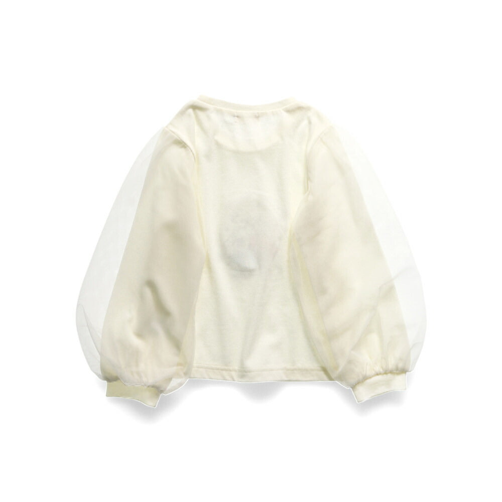 日本童裝 Branshes x Disney 網紗袖衛衣 90-130cm 女童款 春季 TOPS