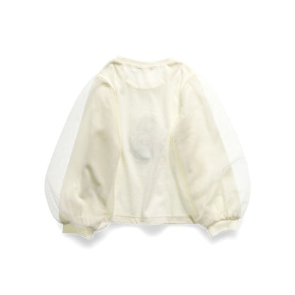 日本童裝 Branshes x Disney 網紗袖衛衣 90-130cm 女童款 春季 TOPS