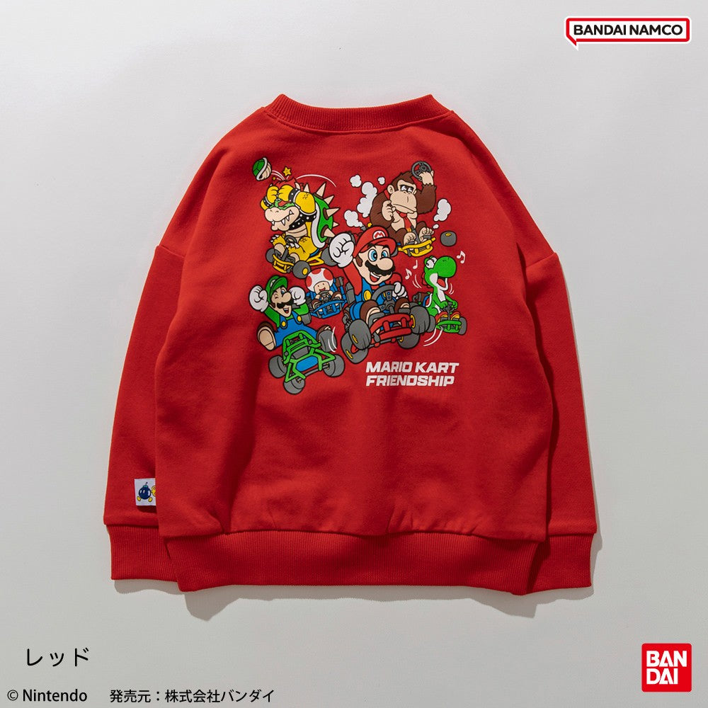 日本童裝 Branshes x Super Mario 印花衛衣 80-150cm 男童款/女童款 春季 TOPS 聖誕紅/新年紅