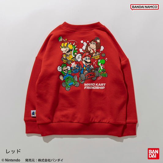 日本童裝 Branshes x Super Mario 印花衛衣 80-150cm 男童款/女童款 春季 TOPS 聖誕紅/新年紅