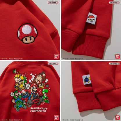 日本童裝 Branshes x Super Mario 印花衛衣 80-150cm 男童款/女童款 春季 TOPS 聖誕紅/新年紅