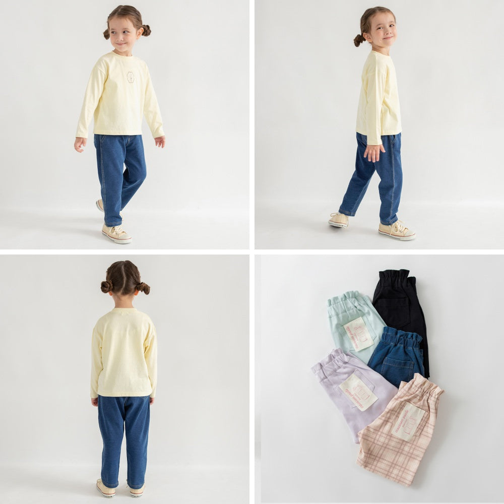 日本童裝 Branshes 馬卡龍長褲 80-150cm 女童款 春季 PANTS