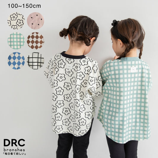 日本童裝 Branshes 印花長袖上衣 100-150cm 女童款 春季 TOPS