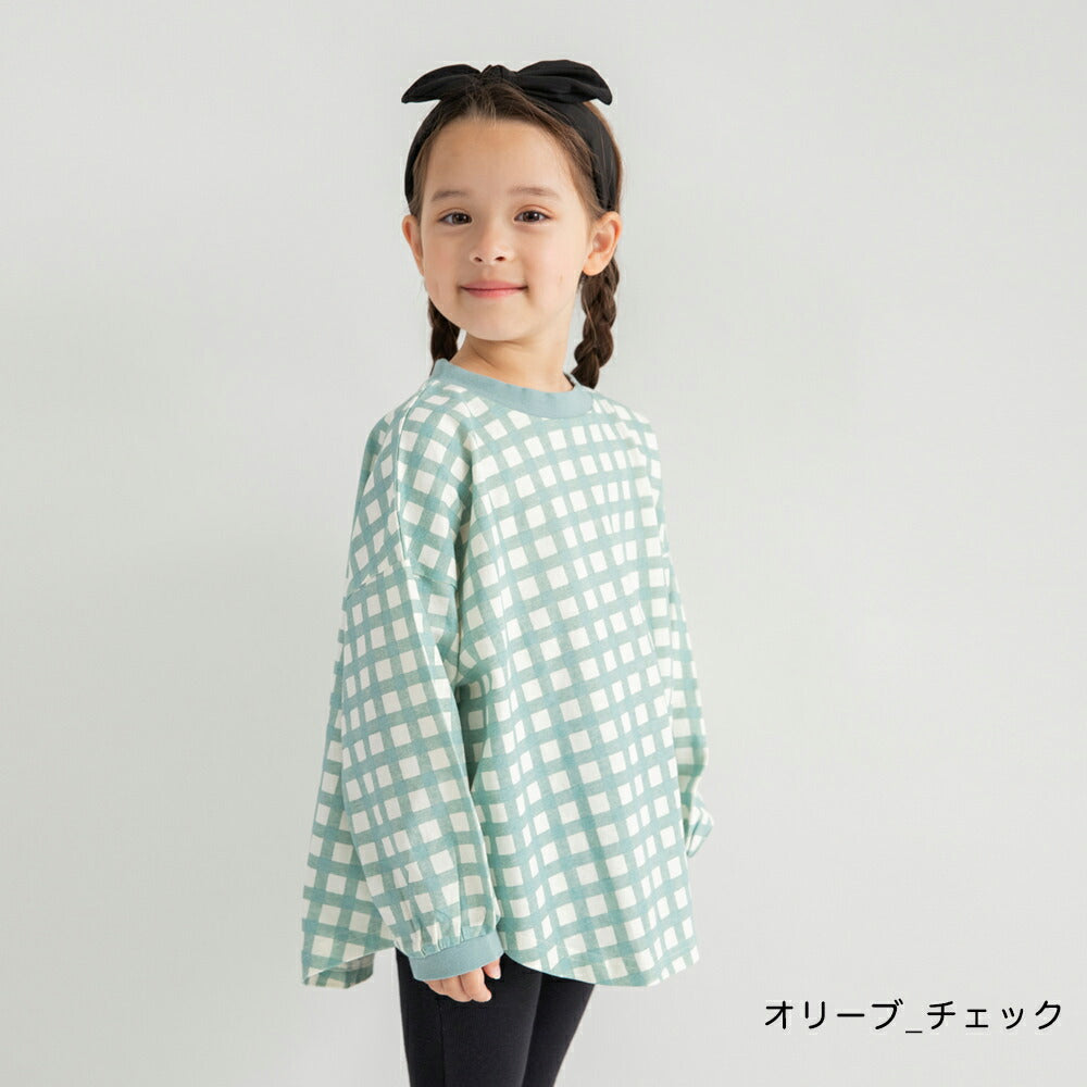 日本童裝 Branshes 印花長袖上衣 100-150cm 女童款 春季 TOPS