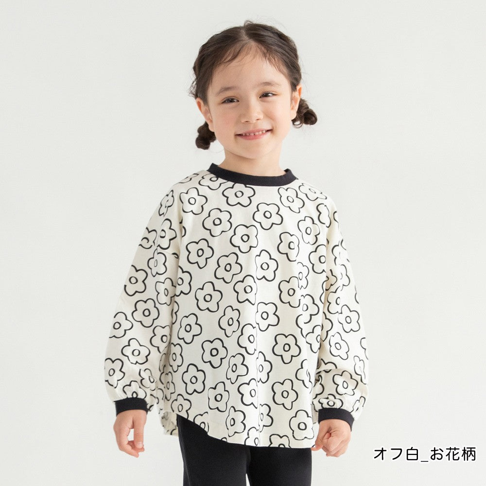 日本童裝 Branshes 印花長袖上衣 100-150cm 女童款 春季 TOPS