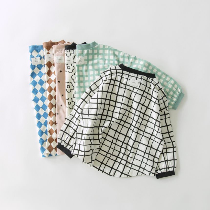 日本童裝 Branshes 印花長袖上衣 100-150cm 女童款 春季 TOPS