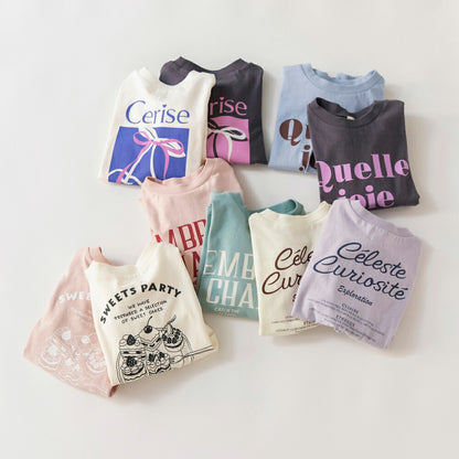 日本童裝 Branshes 印花長袖上衣 100-160cm 男童款/女童款 春季 TOPS