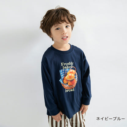 日本童裝 Branshes 印花長袖上衣 100-160cm 男童款/女童款 春季 TOPS