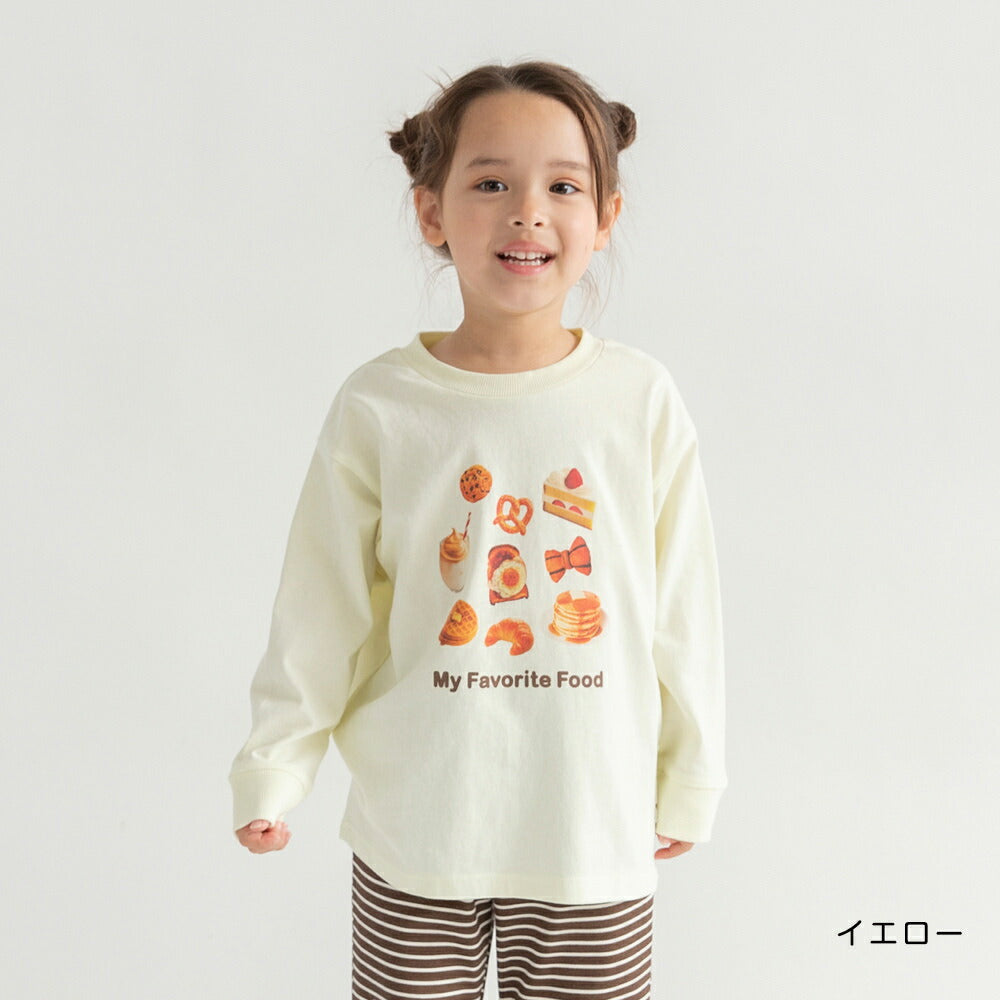 日本童裝 Branshes 印花長袖上衣 100-160cm 男童款/女童款 春季 TOPS