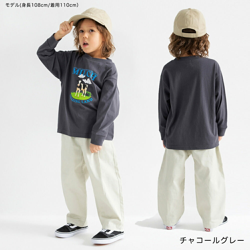 日本童裝 Branshes 印花長袖上衣 100-160cm 男童款/女童款 春季 TOPS