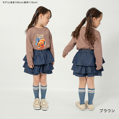 日本童裝 Branshes 印花長袖上衣 100-160cm 男童款/女童款 春季 TOPS