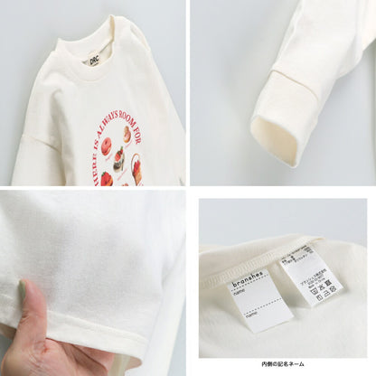 日本童裝 Branshes 印花長袖上衣 100-160cm 男童款/女童款 春季 TOPS