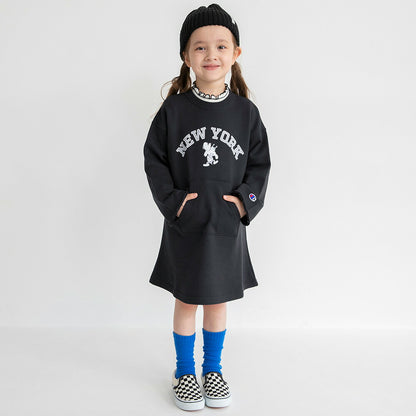 日本童裝 Branshes x Champion 衛衣連身裙 110-160cm 女童款 春季 DRESSES