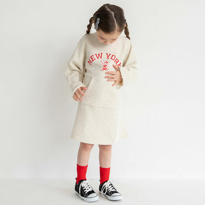 日本童裝 Branshes x Champion 衛衣連身裙 110-160cm 女童款 春季 DRESSES